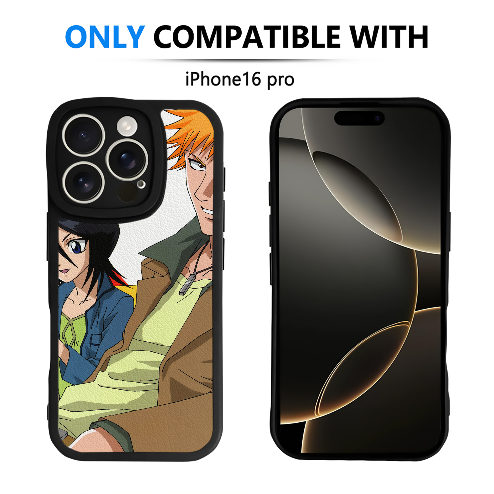 （画像用） ブリーチ BLEACH 【iPhone 16シリーズ対応】シリコンスマホケース（レザー調） 材質：シリコン